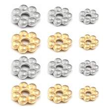 10/20颗/包 不锈钢雪花隔珠，防锈隔珠，适用于手链和项链制作，4/5/6毫米 简约时尚首饰DIY材料 - 雪花隔珠 - 查看 5