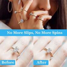 KLONKEE 4/8/12/15pcs Ring Adjuster Set, 2 Styles, 12 Sizes, Ring Sizer, Ring Guard, Ring Mandrel, Polishing Cloth Ring Sizer, Jewelry Making Tools - Ring Adjustment Tool - View 6