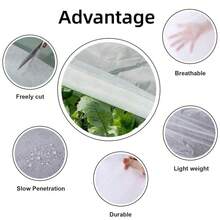 1PC 53.8-297SQ.FT Plant Covers Freeze Protection, Antifrost Cover Reusable Rectangle Frost Protection Floating Row Cover Plant Blanket Garden Winterize Cover For Cold Weather Snow - Cold Protection Cloth - View 8