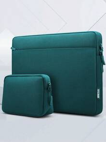 TECOOL 13.3-16英寸笔记本电脑保护套，兼容MacBook Air Pro、HP等机型，防震防水，带配件袋 - 水鴨藍 - 查看 1