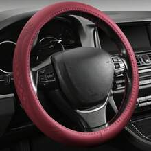 Bọc vô lăng ô tô bằng da PU 14,96 inch, bọc vô lăng ô tô cao cấp đa năng, phù hợp cho xe sedan, xe hơi và SUV. - Nhiều màu - Xem 9