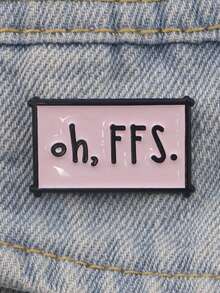 2cps/套 你做到了 搞笑表情包 星星胸针 西部创意 古怪五角星徽章 - 彩色 - 查看 7