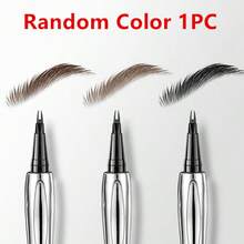 1PC Recommended Brow Pencil, Waterproof & Sweat-Proof, No Smudging, Defines Brow Hair Precisely,Suitable For Beginners With No Skills, Halloween, Makeup, Beauty, Brow Pen, Christmas, Stocking Fillers, Eyebrow Pencil Black, Eyebrows, Brown - Multicolor - View 11