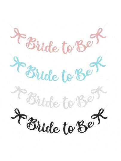 玫瑰金闪光蝴蝶结单身派对装饰，适用于新娘送礼会、订婚、婚礼庆典、订婚派对