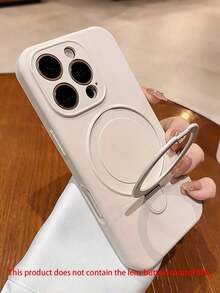 For Magnetic Wireless Charge Soft Silicone Holder Case Compatible With Iphone 16 15 14 13 12 11 Pro Max 16e Soft Cases Magnetic Liquid Silicone Cover - trắng - Xem 4