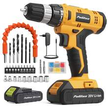 FADAKWALT 20V Cordless Drill Set With 40pcs Bits 30N Torque 21+1 Settings 3/8 Inch Keyless Chuck 2.0Ah Li Ion Battery LED Light For Home DIY Furniture Repair Christmas Gift - 查看 7