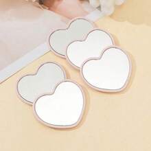 1pcs Heart-Shaped Compact Mirror, Student Portable Mirror, Travel Pocket Mirror, Heart-Shaped Makeup Mirror,Makeup,Cheap,Room Decor,Vanity,Travel,Bedroom,Makeup Accessories,Mirror,Vanity Mirror,Mini Mirror,Compact Mirror,Mirror Small,Hand Mirror,Cheap,Stocking Stuffers,Makeup,Makeup Tools,Cheap Stuff,Gifts,Gifts For Women,Christmas Gifts - 彩色 - 查看 6