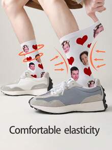 1 Đôi tất in hình mặt theo yêu cầu, tất in ảnh theo yêu cầu, tất in hình tùy chỉnh, tất in hình mặt hài hước cá nhân hóa, tất in hình theo yêu cầu, in bất kỳ khuôn mặt nào lên tất, quà tặng kỷ niệm, quà tặng Valentine, quà tặng sinh nhật, quà tặng đám cưới, quà tặng Ngày của Mẹ, quà tặng Ngày của Cha - Nhiều màu - Xem 3