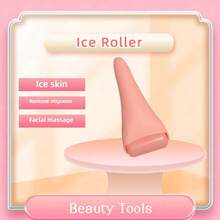 Pink Ice Roller Tool, Rolling Massage Cold Therapy, Suitable For Women To Relieve Headache, Promote Blood Circulation, Reduce Swelling - Pink-1Pc - View 1