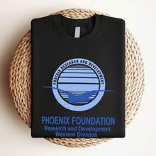 T-shirt da donna con stampa della Fondazione Phoenix, T-shirt 1494 Research Macgyver, regalo cool - nero - Visualizzare 3
