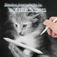 Bộ dụng cụ tán màu bằng giấy, giấy tán màu, que pha màu, tẩy, thích hợp cho phác thảo, sáng tạo nghệ thuật, vẽ tranh, thủ công, có thể sử dụng kèm với giấy nhám. - Bộ - Xem 6