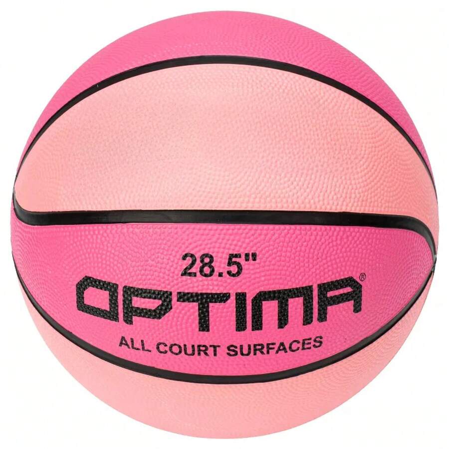 28.5'' Rubber Basketball - Pink: Size 6, Butyl Bladder, Intermediate Skill Level - Hồng - Xem 1