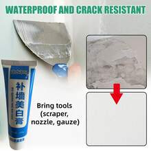 Wall Repair Miracle, Seamless Repair For Carefree Renovation. Home Wall Repair Filler, One Coat And Scrape, Instantly Renew Walls, Highly Effective Wall Repair Filler. Peeling And Chipping Easily Solved. Waterproof And Dirt-Resistant Wall Repair Filler, Solve Wall Issues In One Go - Quick Drying Wall Repair Filler, Apply And Live Worry-Free - 液體 - 查看 9