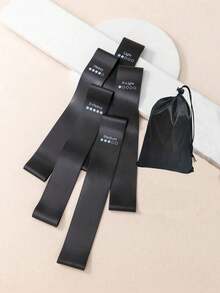 2pcs Elastic Bands, Booty Resistance Bands, Yoga Resistance Loops, Glute Activation, Deep Squat Yoga Circles - Black - View 9