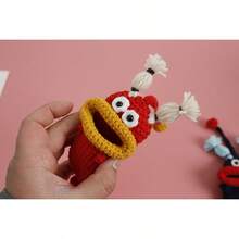 Handmade Sausage-Shaped Retractable Key Holder, Cute And Unique, Woven Car Key Protector Case - Multicolor - View 11