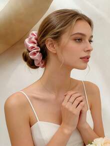 7pcs/1 pieza-Bandas elásticas para el cabello minimalistas-Perfectas para regalos de damas de honor, recuerdos de despedida de soltera, recuerdos de boda o regalos de celebración. Estas elegantes bandas elásticas para el cabello y accesorios para colas de caballo cuentan con un diseño elástico, que te permite crear peinados fácilmente y mostrar tu estilo único-Ya sea peinando tu cabello en casa o usándolos diariamente, son imprescindibles - multicolor - Ver 3