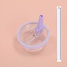 1 pieza Tapa con pajita de repuesto para vaso de 40 onzas, nueva tapa de repuesto transparente a prueba de fugas 2024, accesorio antiderrame para vaso - Multicolor - Ver 17