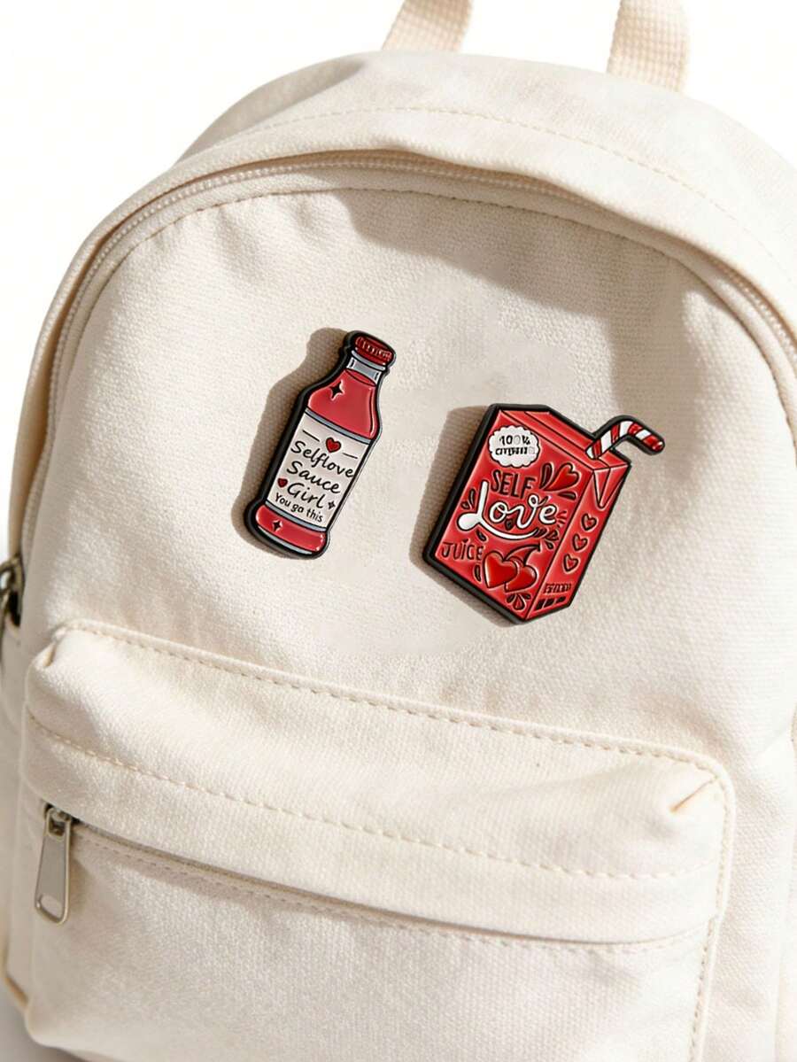 1 Set Self-Care & Self-Love Enamel Brooch Pin, Jewelry Gift For Friends To Raise Self-Awareness