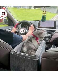 Túi đựng đồ dùng cho thú cưng trên xe hơi (chó và mèo), giường cho mèo và chó, thảm ngồi xe hơi, túi du lịch cho thú cưng. - Xám - Xem 8