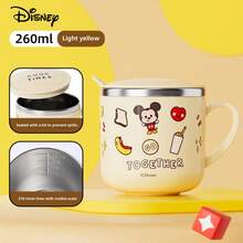 Disney Children's Water Cup, Household Toddler Anti-Drop Milk Cup, Preschool Stainless Steel Cup With Scale - Multicolor - View 7