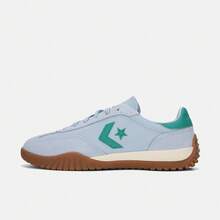 Converse Giày thể thao cổ thấp Chuck Taylor SEASONAL bằng vải canvas dành cho cả nam và nữ, mã sản phẩm A17038C. - Màu xanh nhạt - Xem 1