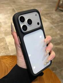 1个智能相机触控按钮透明手机壳，兼容 17 Pro Max、17 Pro、17 Air、16、15、14、13、12、11 Pro Max Plus，透明防震保护套 - 黑色 - 查看 2