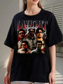 Vintage 90s Bootleg Style Dwight Fairfield T-Shirt, Dwight Fairfield Survivor Game Gifts For Men And Women, Unisex Printed T-Shirt 2089 - Made Of Pure Cotton, It Is Soft And Breathable, Suitable For Both Men And Women. It Is A Casual Shirt Suitable For All Seasons And A Stylish Souvenir. It Is Suitable For Everyday Wear, Urban Fashion Enthusiasts, And Music Lovers. - màu đen - Xem 6