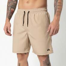 Kit Of 2 Men's Lightweight Tactel Shorts, Quick-Drying, Comfortable For Training And Everyday Wear - NEGRO/BEIGE - Ver 5