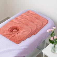 3/6pcs Massage Towels For Beauty Salons, Facial Breathing Hole Pillowcases, SPA Massage Bedspread Towels, Reusable And Durable Towels - Multicolor - View 2
