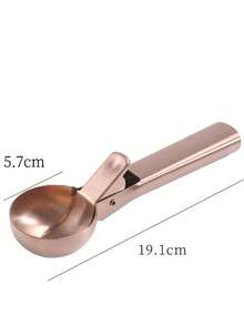 Muỗng múc kem bằng thép không gỉ có thể tùy chỉnh, muỗng múc kem đa năng, dụng cụ múc dưa hấu/trái cây, muỗng tráng miệng dùng cho khách sạn và tiệc buffet - màu đen - Xem 9