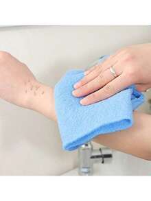 1pc Random Loofah Bath Exfoliating Back Scrubber With Shower Handle, Easy Bathing Cleaning Shower Towel - Random - View 6