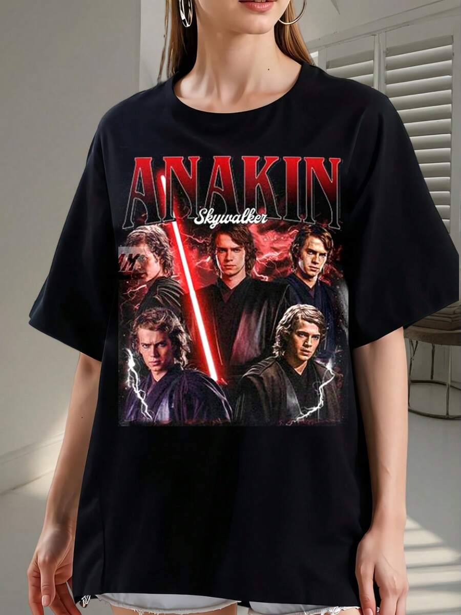 Vintage 90s Bootleg Style T-Shirt, Retro T-Shirt, Gifts For Men And Women, Printed T-Shirt 2107 - Made Of Pure Cotton, It Is Soft And Breathable, Suitable For Both Men And Women. It Is A Casual Shirt Suitable For All Seasons And A Stylish Souvenir. It Is Suitable For Everyday Wear, Urban Fashion Enthusiasts, And Music Lovers. - màu đen - Xem 1