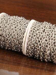 Dây chuyền thép không gỉ hình chữ O dài 100cm, kiểu mắt xích Rolo dày dặn, dùng để làm trang sức DIY, vòng tay, dây chuyền, phụ kiện làm hàng số lượng lớn. - Chuỗi O - Xem 7