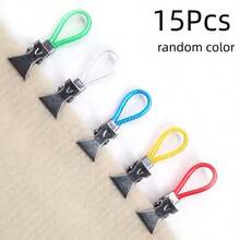 10/15/20Pcs Towel Clips, Tea Towel Hooks, Kitchen Towel Clips, Multi-Color Metal Hanging Kitchen Clips, Suitable For Kitchen, Cabinets And Bathrooms - Multicolor - View 16