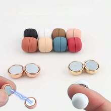 18pcs Hijab Clips, Muslim Multi-Purpose Hijab Magnetic Clasps, Magnetic Clips For Shawl, Shirt, Clothes, Pant Leg, Scarf (No Card Paper) - Dark Brown - View 6