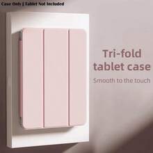 Funda protectora de unicolor minimalista rosa, compatible con la 10a generación, a prueba de golpes, casual, elegante, suave, anti-caída, ultra delgada, con función de soporte inteligente, activación/suspensión automática, adecuada para tableta de 10.2 pulgadas A16, resistente a las huellas dactilares, también se adapta a los modelos 7/8/9. Regalo de primavera. - Rosa - Ver 32