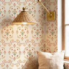 1 Roll Of Simple Plant Floral Wallpaper, Abstract Flower Printed Wallpaper, Exquisite Interior Decoration Film, Suitable For Renovating Decorative Wallpaper On Room Kitchen Cabinets, Various Room Wall DecoratiSelf Adhesive Stickers, Easy To Install And Detachable, Handmade Film Sticking - Cartoon - View 1