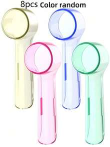 4pcs Electric Toothbrush Head Dust Cover, Fits Round Toothbrush, Protects Brush Head, Convenient For Travel - Multicolor - View 17