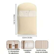 1pc Compression Dust-Proof Garment Storage Bag, With Transparent Window And Auto-Compression Zipper, Suitable For Bedroom, Home And Dorm, Can Store Down Jackets, Suits, Shirts And Other Clothes, Up To 40% Compression Rate - Multicolor - View 21