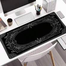 Vintage Victorian Framed Extra Large Mouse Pad, Gaming Desk Mat, Big Keyboard Pad, Washable, Non-Slip Rubber Base, Stitched Edge, Gift Mouse Pad, Desktop Protector, Study Desk Mat, Multiple Sizes Available, Computer Keyboard Pad, Laptop Mat Gaming Mouse Pad Desk Accessories Office Supplies Office Office Desk Accessories Mousepad Mouse Pad For Desk - View 7