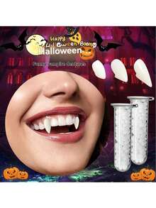 1 Pasang Taring Vampir/Manusia Serigala Menakutkan untuk Kostum Halloween - View 8