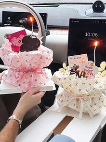 Bộ 20 giấy gói quà nơ đỏ, thích hợp làm quà tặng cho tiệc mừng em bé, giấy gói quà cho bé gái, giấy gói quà nơ xinh xắn, giấy gói quà phong cách retro cho tiệc tùng. - Nhiều màu - Xem 5