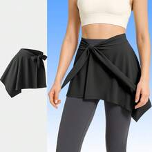 Váy yoga thể dục điều chỉnh được, quần short chạy bộ chống cọ xát, váy yoga ba lê nhanh khô chống hở hang - Nhiều màu - Xem 8