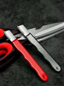 1 pezzo Affilacoltelli portatile, design portatile adatto per viaggi, coltelli da caccia, coltelli da cucina e lame, forbici da giardino, un compagno utile, affilacoltelli portatile - Multicolore - Visualizzare 8