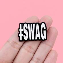 Ghim cài áo hình mèo dễ thương "Tôi có thể làm được!" với những câu nói hài hước, thích hợp để cài lên ba lô, phụ kiện quần áo, trang sức thời trang, quà tặng bạn bè. - màu đen - Xem 9