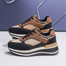 Scarpe casual da donna, scarpe sportive da donna, scarpe da passeggio per tutte le stagioni, scarpe da trekking all'aperto, scarpe da skate per studenti, scarpe da running su strada, morbide e confortevoli - nero - Visualizzare 12