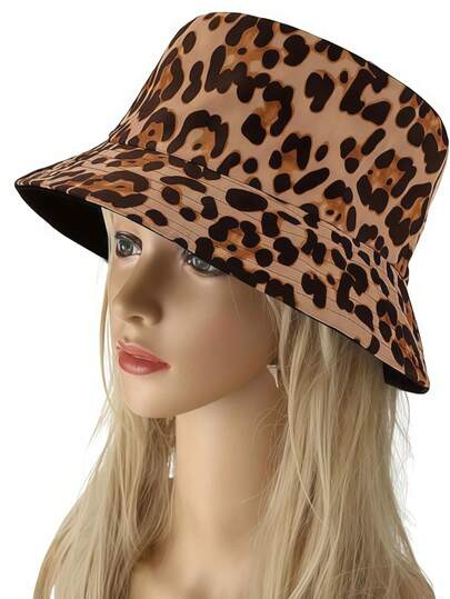 泉海沟男女通用双面渔夫帽，可折叠印花遮阳帽，轻便渔夫帽，适合户外夏季旅行、徒步、海滩、度假