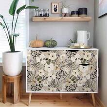 Giấy dán tường tự dính họa tiết hoa cúc màu kem/nâu phong cách Boho, có thể bóc dán dễ dàng, thích hợp cho nhà bếp, phòng ngủ, phòng tắm hoặc nhà cho thuê. - 1PC - Xem 6