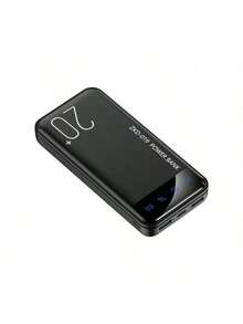 Power Bank 20000mAh Power Bank, Large Capacity, Portable Charger, Type-C/Micro Interface, Slim Battery Pack, External Mobile Phone Charger Compatible, Tablet, Smart Watch, Suitable For IPhone, Android And Other Mobile - Black - View 7