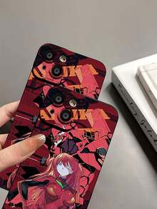 Fondo de pantalla estético de anime de Asuka Red Evangelionfunda de teléfono Fundas compatibles con ,Apple,VIVO,OPPO,,, y Honor.Fabricadas en silicona TPU,ofrecen protección contra golpes y caídas. - Negro - Ver 8